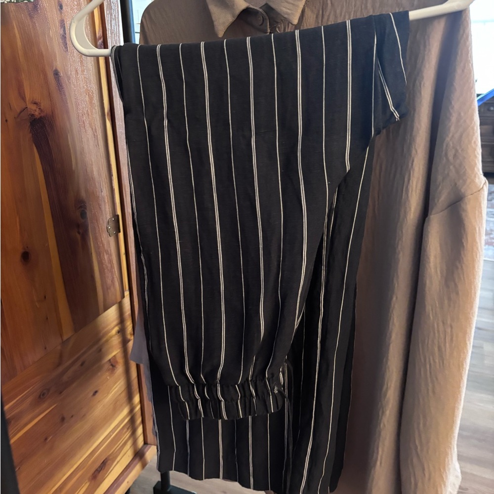 Striped Navy and White Lounge Pants